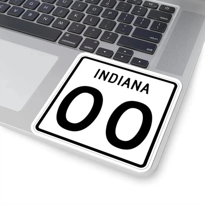 Indiana 2di (Indiana) (Road Sign) STICKER Vinyl Kiss-Cut Decal - The Sticker Space