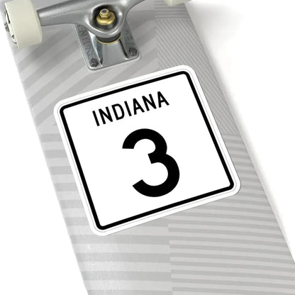 Indiana 3 (Indiana) (Road Sign) STICKER Vinyl Kiss-Cut Decal - The Sticker Space