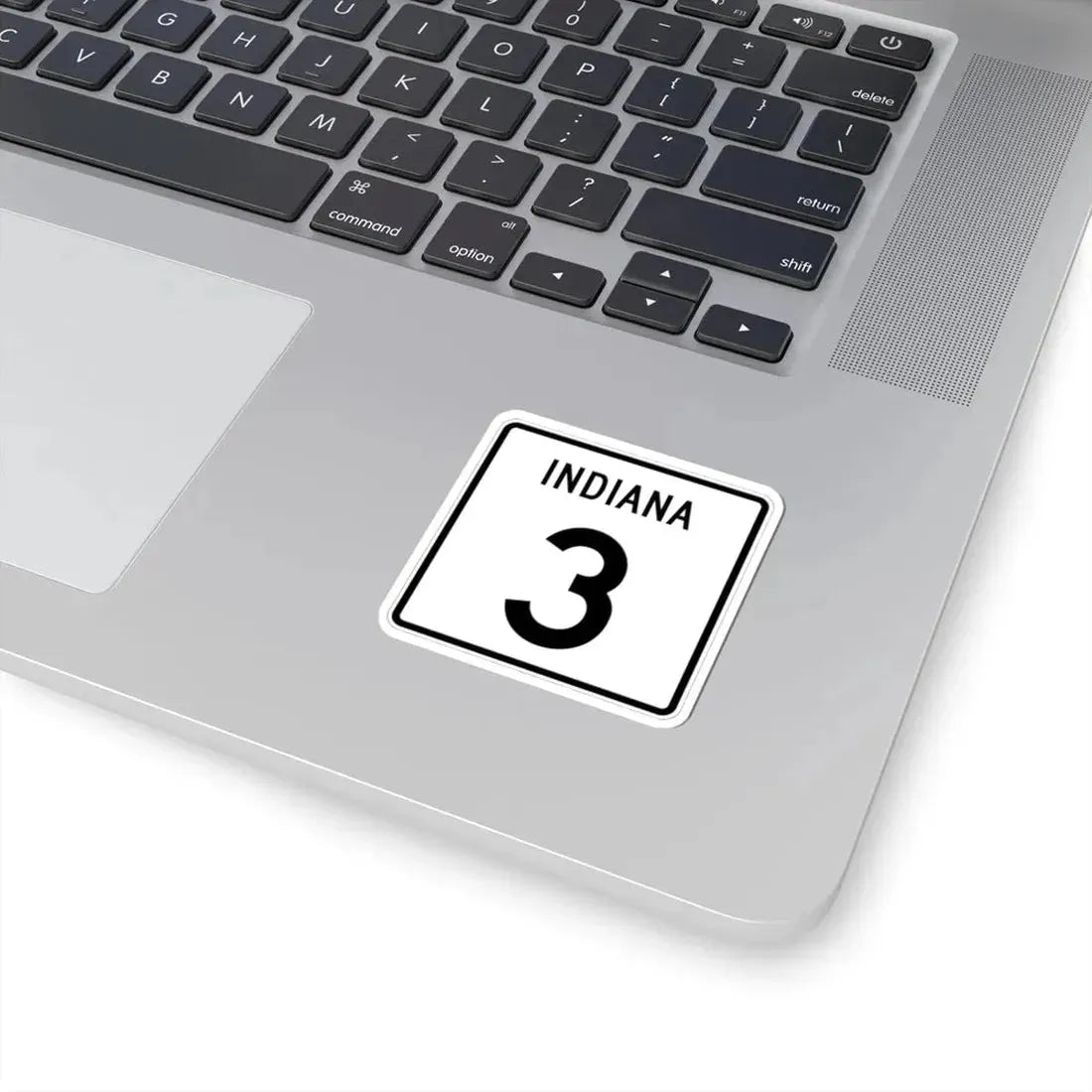 Indiana 3 (Indiana) (Road Sign) STICKER Vinyl Kiss-Cut Decal - The Sticker Space
