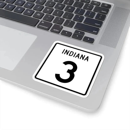 Indiana 3 (Indiana) (Road Sign) STICKER Vinyl Kiss-Cut Decal - The Sticker Space