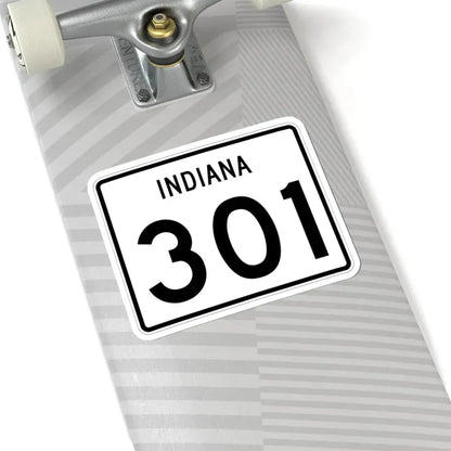 Indiana 301 (Indiana) (Road Sign) STICKER Vinyl Kiss-Cut Decal - The Sticker Space