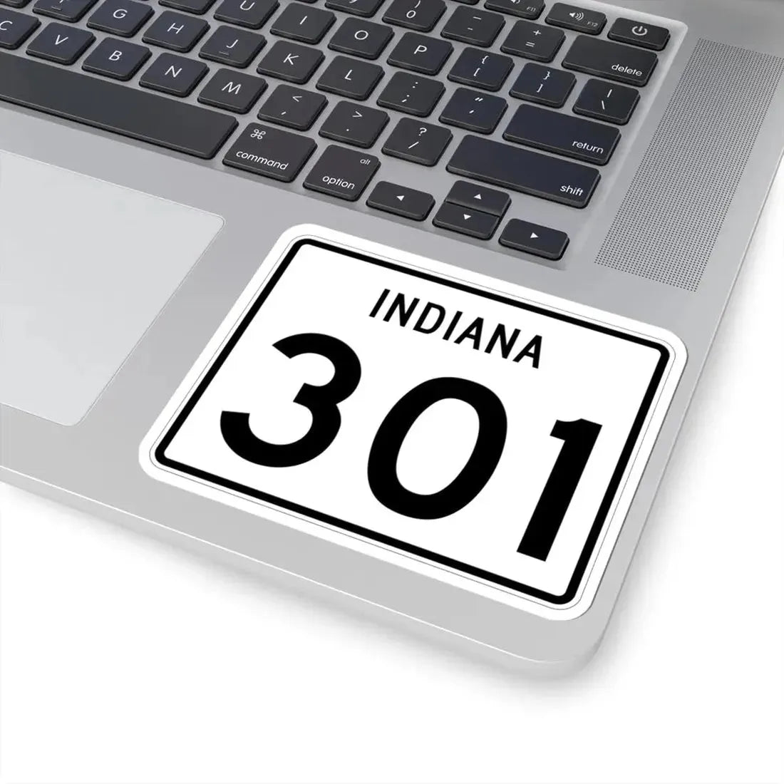 Indiana 301 (Indiana) (Road Sign) STICKER Vinyl Kiss-Cut Decal - The Sticker Space