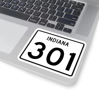 Indiana 301 (Indiana) (Road Sign) STICKER Vinyl Kiss-Cut Decal - The Sticker Space
