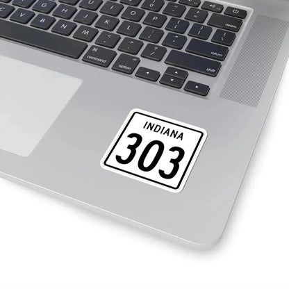 Indiana 303 1955 (Indiana) (Road Sign) STICKER Vinyl Kiss-Cut Decal - The Sticker Space