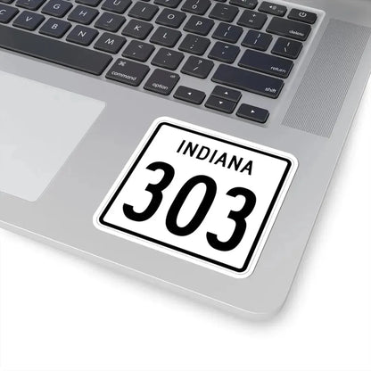 Indiana 303 1955 (Indiana) (Road Sign) STICKER Vinyl Kiss-Cut Decal - The Sticker Space