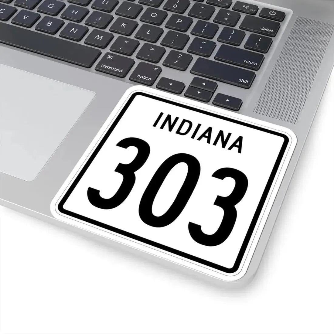 Indiana 303 1955 (Indiana) (Road Sign) STICKER Vinyl Kiss-Cut Decal - The Sticker Space