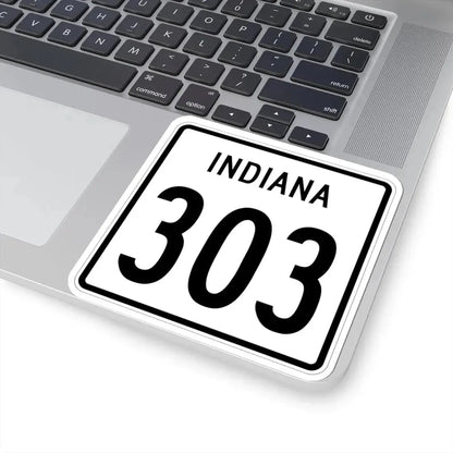 Indiana 303 1955 (Indiana) (Road Sign) STICKER Vinyl Kiss-Cut Decal - The Sticker Space