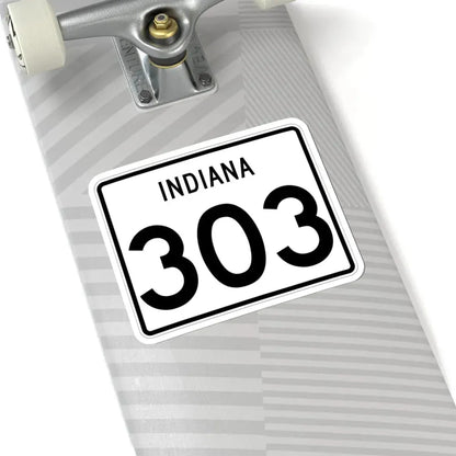 Indiana 303 (Indiana) (Road Sign) STICKER Vinyl Kiss-Cut Decal - The Sticker Space