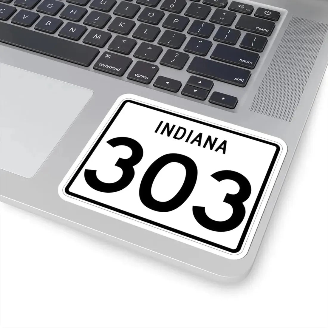 Indiana 303 (Indiana) (Road Sign) STICKER Vinyl Kiss-Cut Decal - The Sticker Space