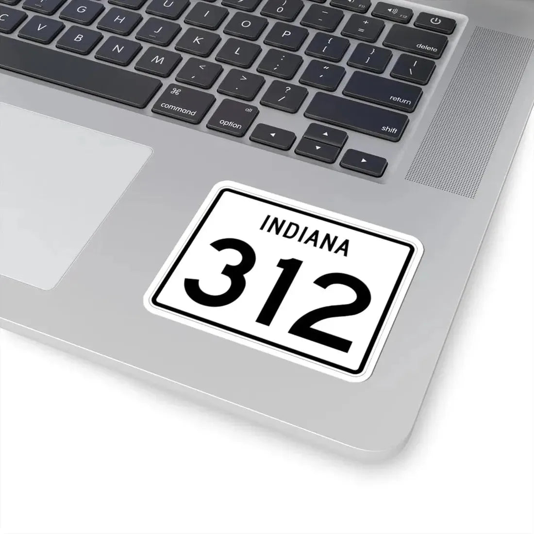 Indiana 312 (Indiana) (Road Sign) STICKER Vinyl Kiss-Cut Decal - The Sticker Space