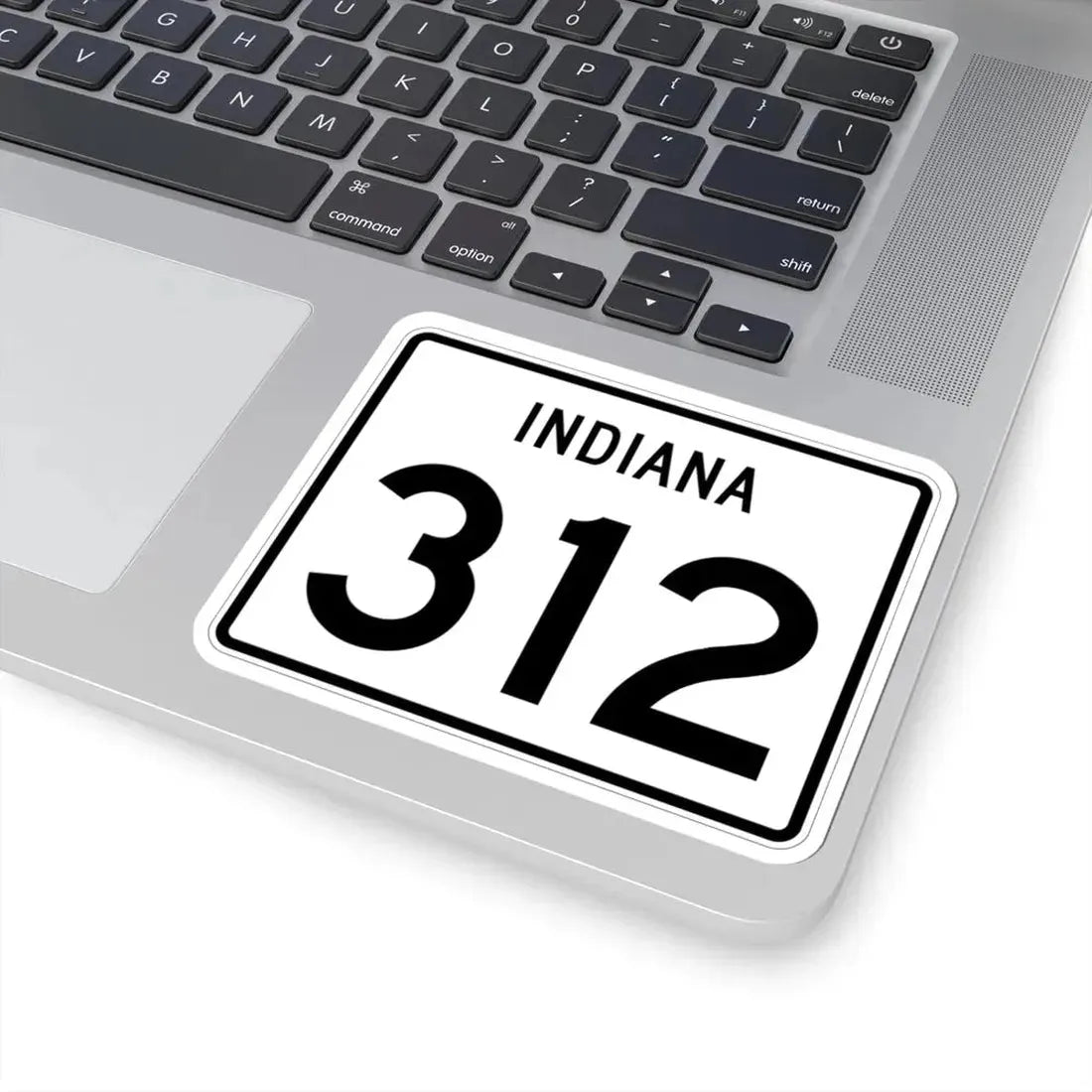 Indiana 312 (Indiana) (Road Sign) STICKER Vinyl Kiss-Cut Decal - The Sticker Space