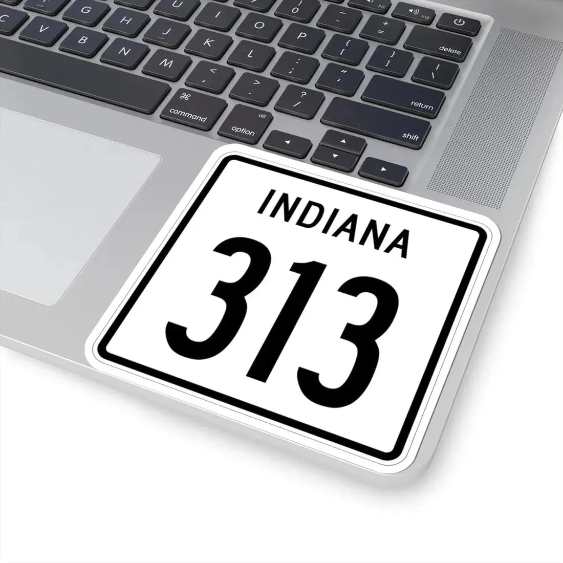 Indiana 313 1955 (Indiana) (Road Sign) STICKER Vinyl Kiss-Cut Decal - The Sticker Space