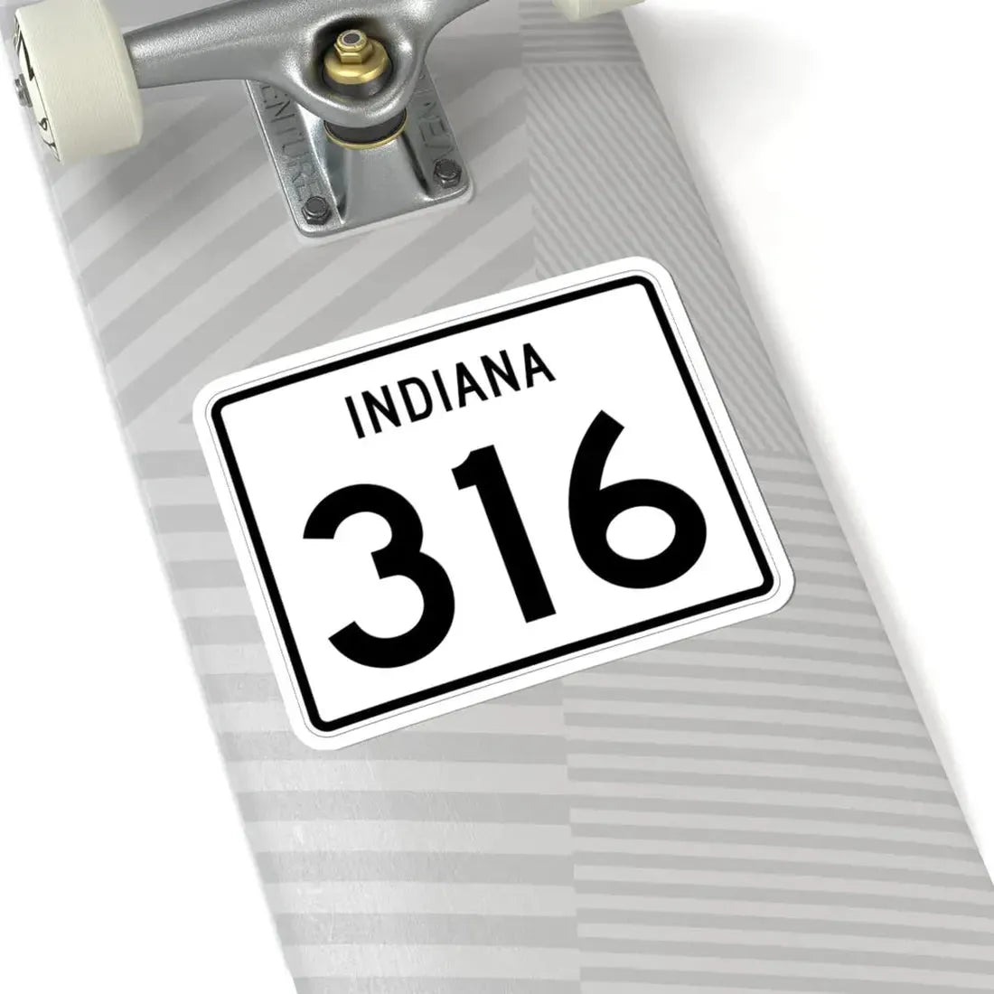 Indiana 316 (Indiana) (Road Sign) STICKER Vinyl Kiss-Cut Decal - The Sticker Space