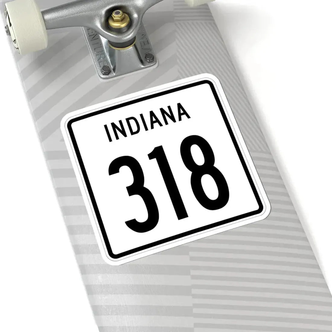 Indiana 318 1955 (Indiana) (Road Sign) STICKER Vinyl Kiss-Cut Decal - The Sticker Space