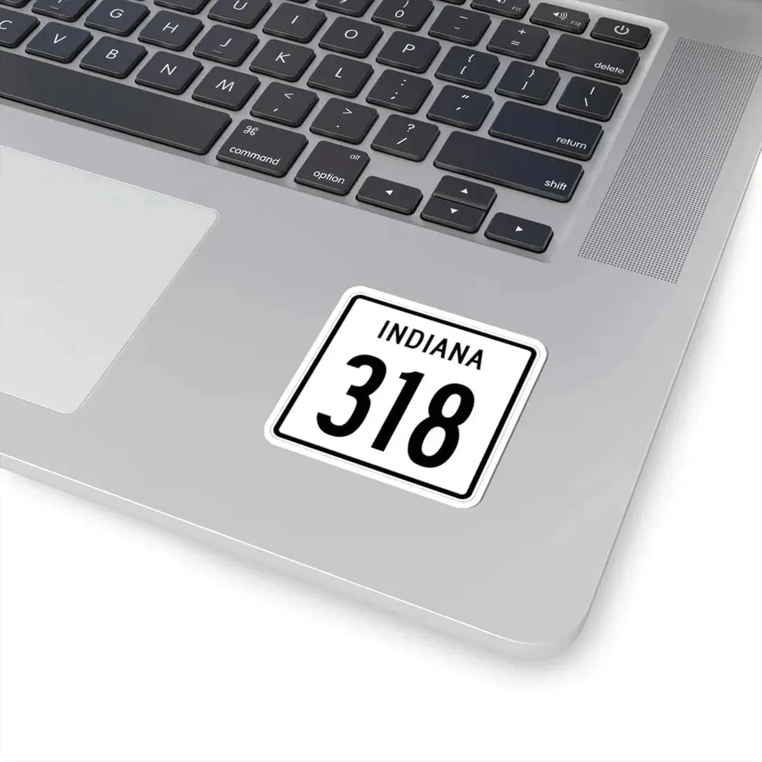 Indiana 318 1955 (Indiana) (Road Sign) STICKER Vinyl Kiss-Cut Decal - The Sticker Space
