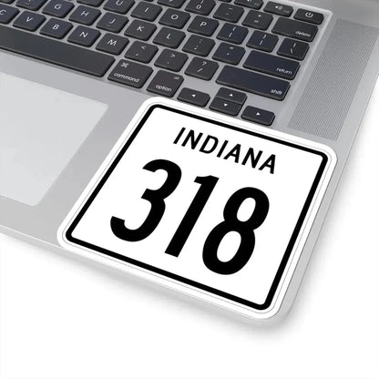Indiana 318 1955 (Indiana) (Road Sign) STICKER Vinyl Kiss-Cut Decal - The Sticker Space