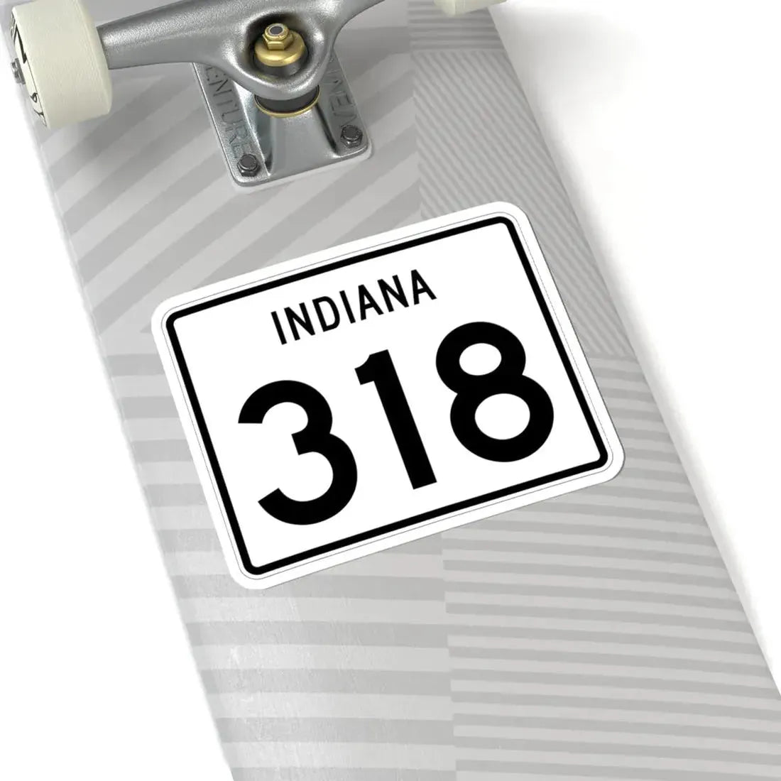 Indiana 318 (Indiana) (Road Sign) STICKER Vinyl Kiss-Cut Decal - The Sticker Space