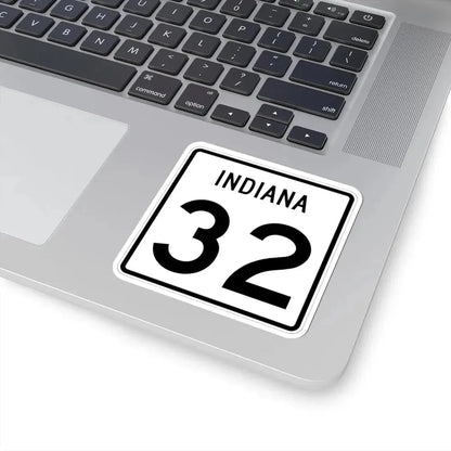 Indiana 32 (Indiana) (Road Sign) STICKER Vinyl Kiss-Cut Decal - The Sticker Space
