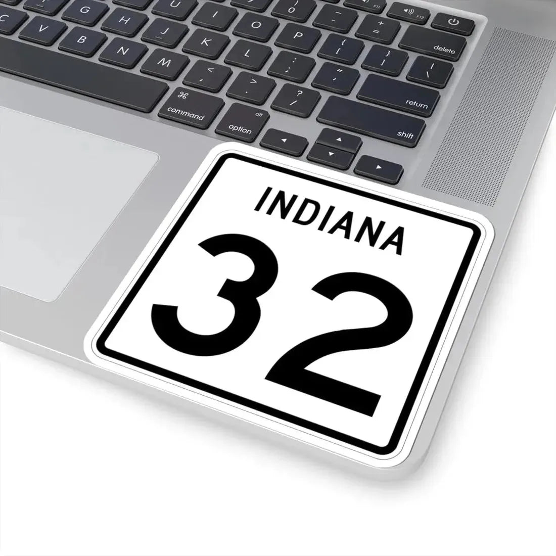 Indiana 32 (Indiana) (Road Sign) STICKER Vinyl Kiss-Cut Decal - The Sticker Space