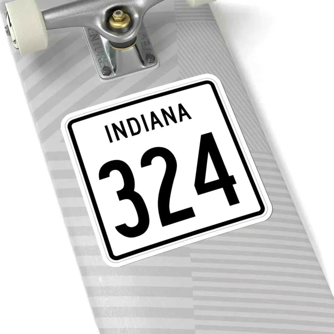 Indiana 324 1955 (Indiana) (Road Sign) STICKER Vinyl Kiss-Cut Decal - The Sticker Space