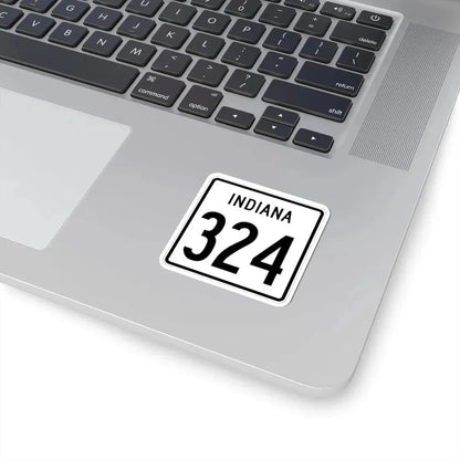 Indiana 324 1955 (Indiana) (Road Sign) STICKER Vinyl Kiss-Cut Decal - The Sticker Space
