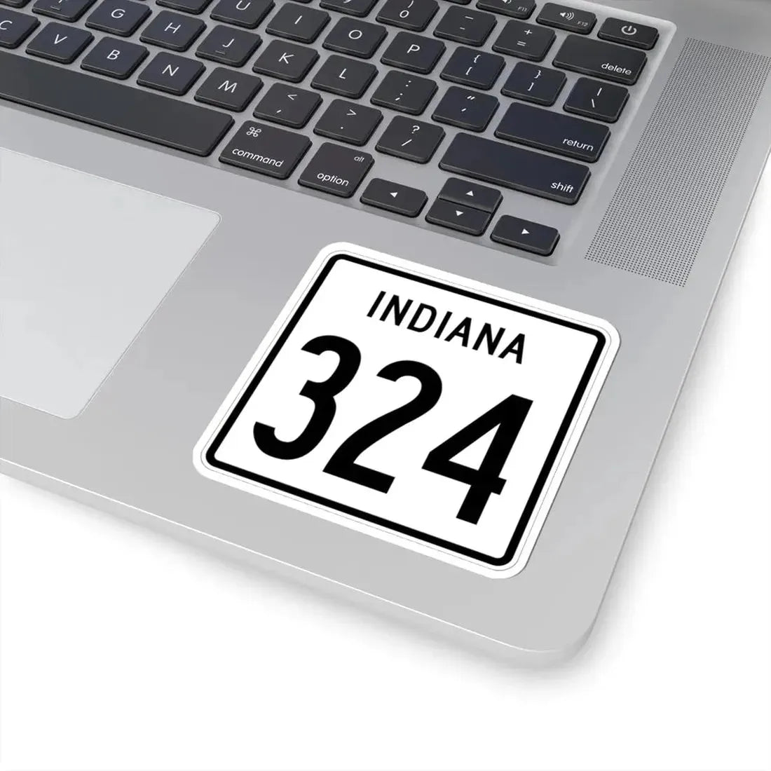 Indiana 324 1955 (Indiana) (Road Sign) STICKER Vinyl Kiss-Cut Decal - The Sticker Space