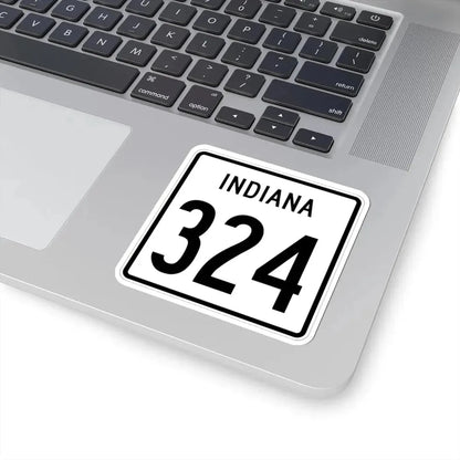 Indiana 324 1955 (Indiana) (Road Sign) STICKER Vinyl Kiss-Cut Decal - The Sticker Space