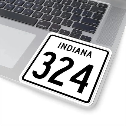 Indiana 324 1955 (Indiana) (Road Sign) STICKER Vinyl Kiss-Cut Decal - The Sticker Space