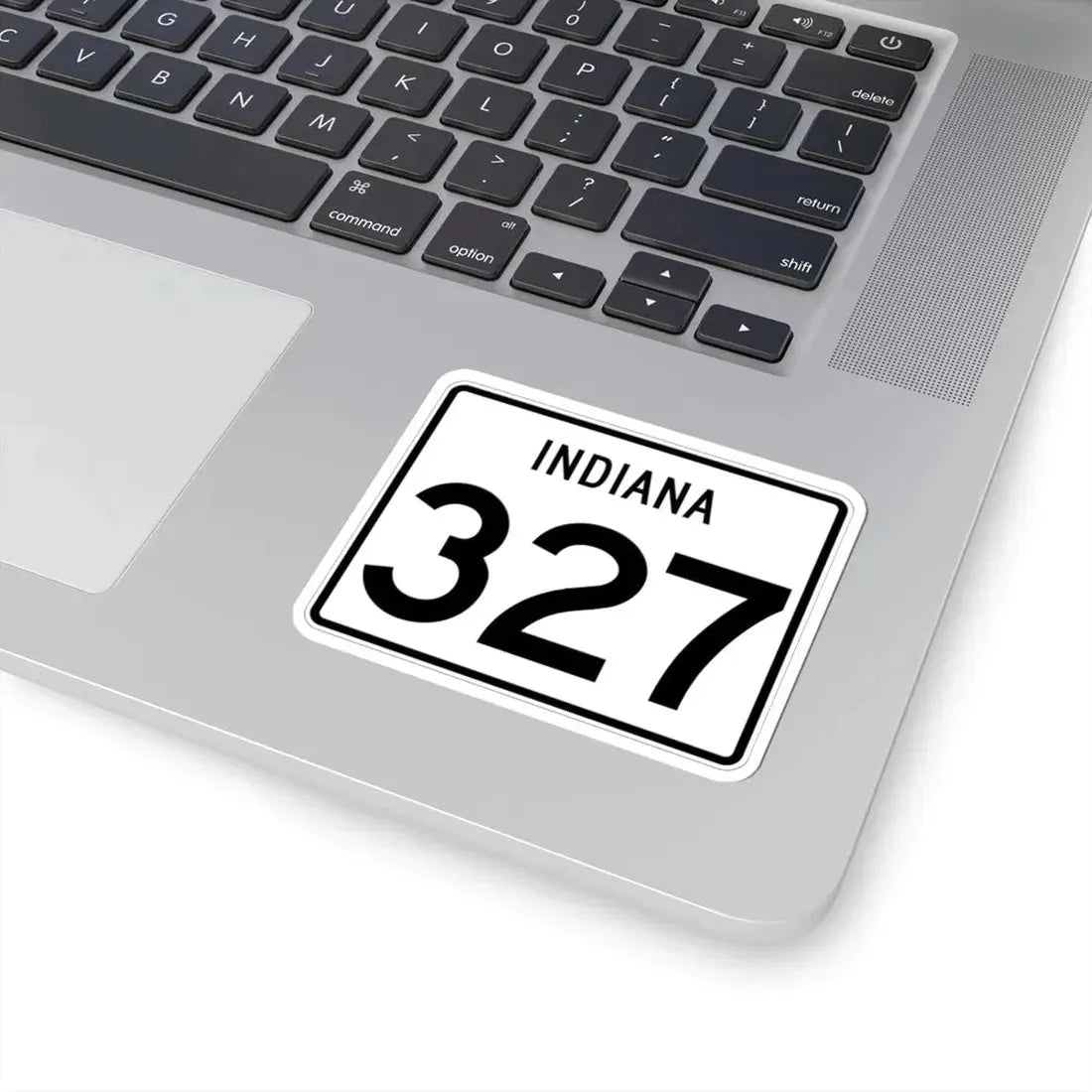 Indiana 327 (Indiana) (Road Sign) STICKER Vinyl Kiss-Cut Decal - The Sticker Space