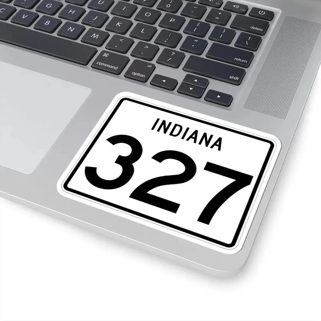 Indiana 327 (Indiana) (Road Sign) STICKER Vinyl Kiss-Cut Decal - The Sticker Space