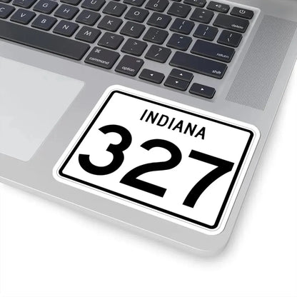 Indiana 327 (Indiana) (Road Sign) STICKER Vinyl Kiss-Cut Decal - The Sticker Space