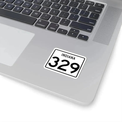 Indiana 329 (Indiana) (Road Sign) STICKER Vinyl Kiss-Cut Decal - The Sticker Space