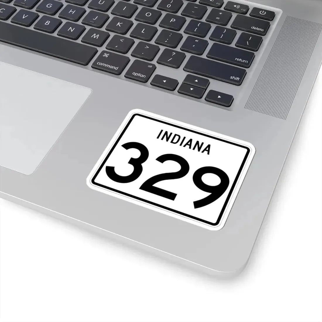 Indiana 329 (Indiana) (Road Sign) STICKER Vinyl Kiss-Cut Decal - The Sticker Space