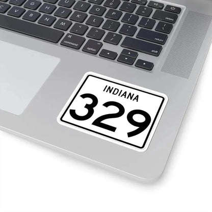 Indiana 329 (Indiana) (Road Sign) STICKER Vinyl Kiss-Cut Decal - The Sticker Space