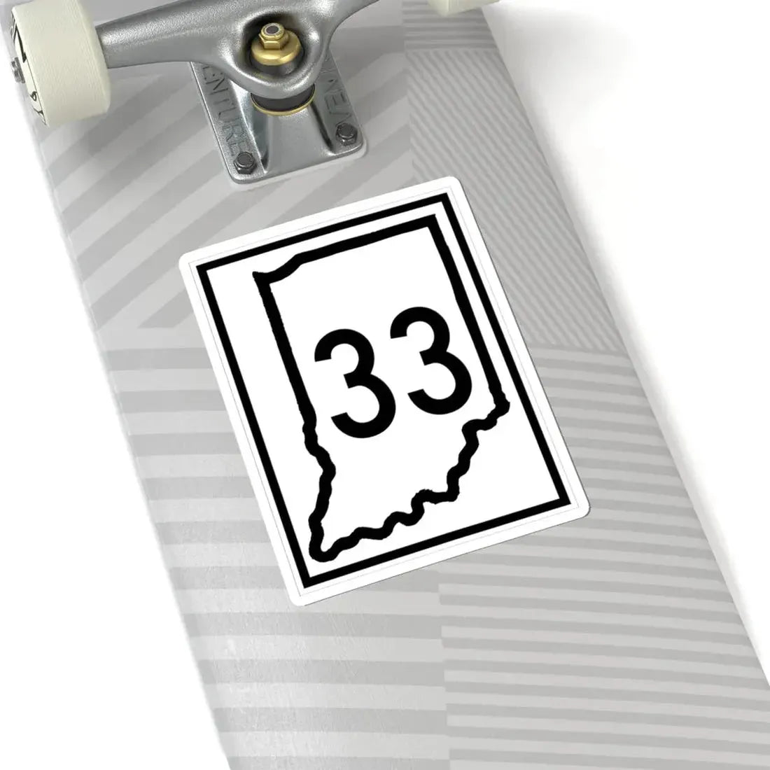Indiana 33 (Indiana) (Road Sign) STICKER Vinyl Kiss-Cut Decal - The Sticker Space