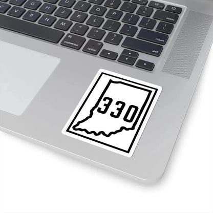 Indiana 330 1926 (Indiana) (Road Sign) STICKER Vinyl Kiss-Cut Decal - The Sticker Space