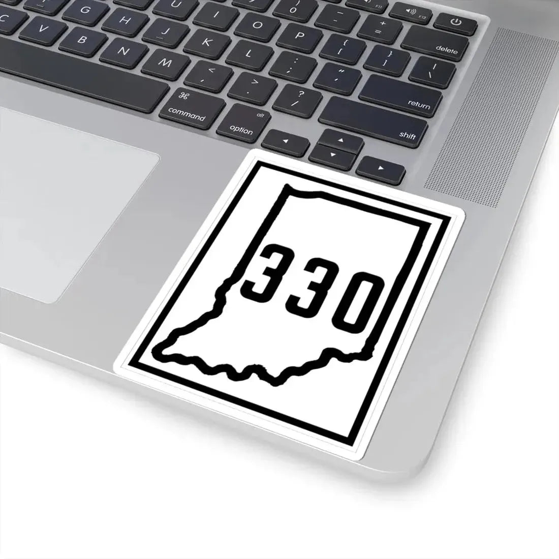 Indiana 330 1926 (Indiana) (Road Sign) STICKER Vinyl Kiss-Cut Decal - The Sticker Space