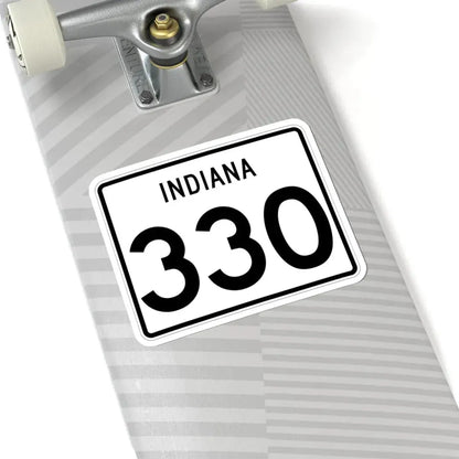 Indiana 330 (Indiana) (Road Sign) STICKER Vinyl Kiss-Cut Decal - The Sticker Space