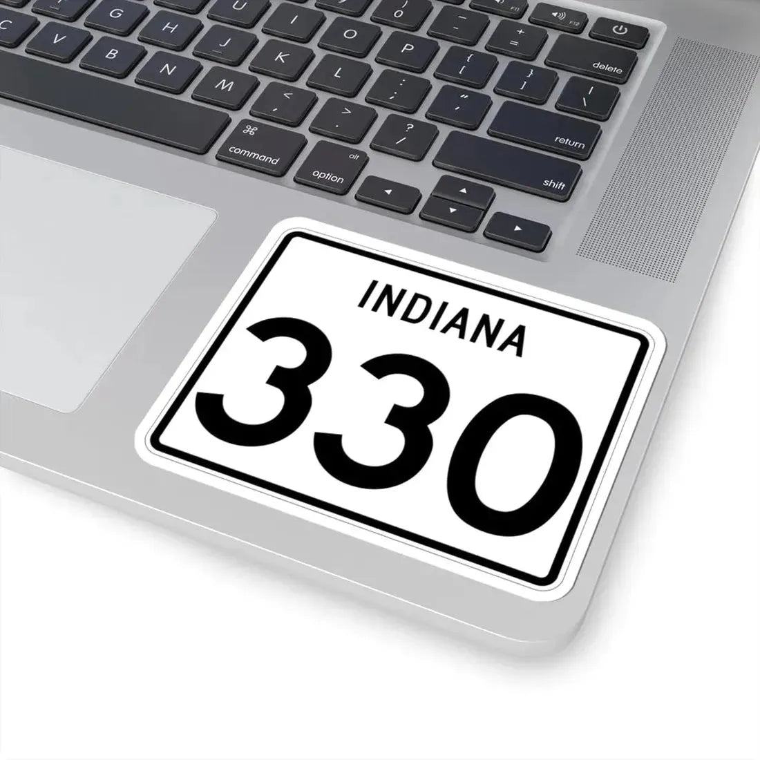 Indiana 330 (Indiana) (Road Sign) STICKER Vinyl Kiss-Cut Decal - The Sticker Space