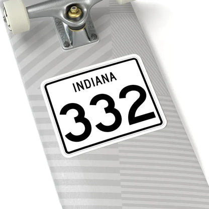 Indiana 332 (Indiana) (Road Sign) STICKER Vinyl Kiss-Cut Decal - The Sticker Space