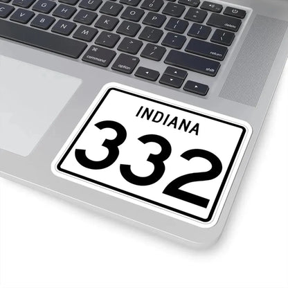Indiana 332 (Indiana) (Road Sign) STICKER Vinyl Kiss-Cut Decal - The Sticker Space