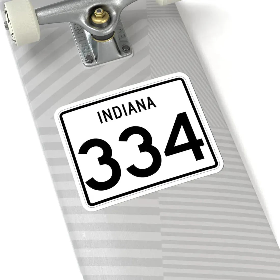 Indiana 334 (Indiana) (Road Sign) STICKER Vinyl Kiss-Cut Decal - The Sticker Space