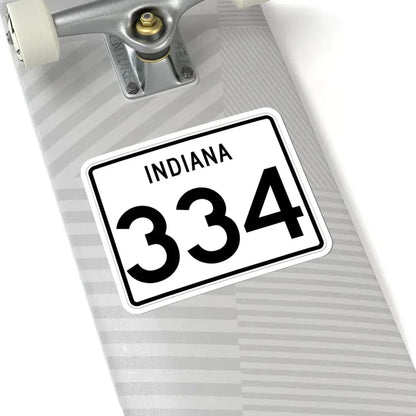 Indiana 334 (Indiana) (Road Sign) STICKER Vinyl Kiss-Cut Decal - The Sticker Space