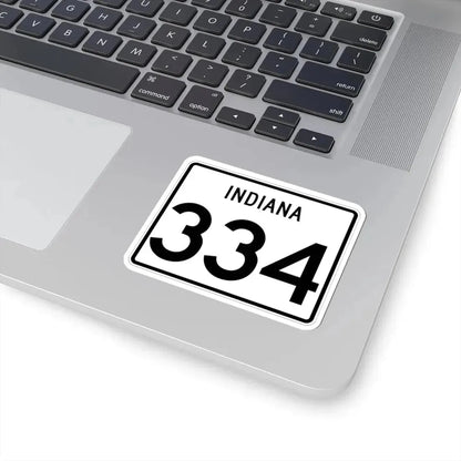 Indiana 334 (Indiana) (Road Sign) STICKER Vinyl Kiss-Cut Decal - The Sticker Space