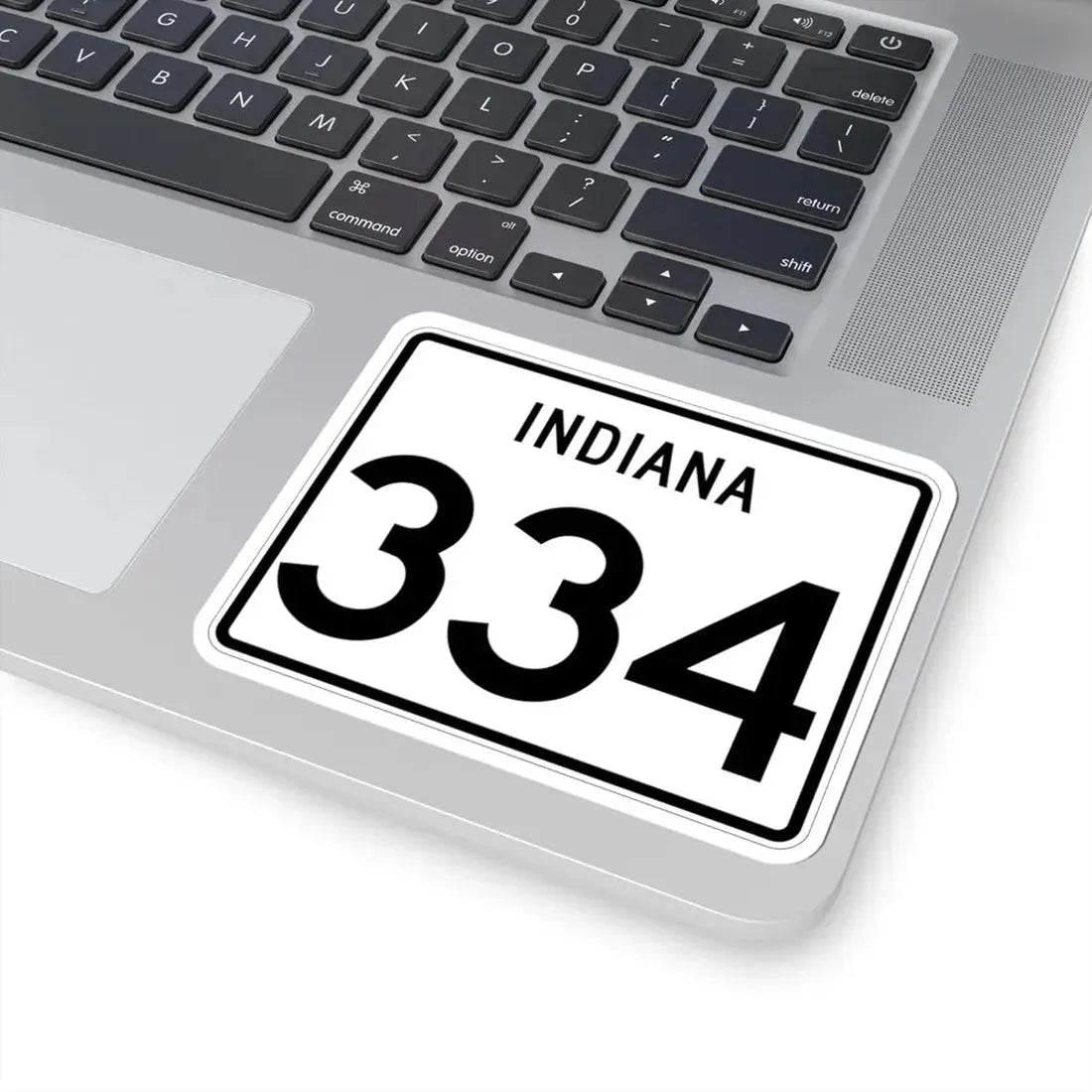 Indiana 334 (Indiana) (Road Sign) STICKER Vinyl Kiss-Cut Decal - The Sticker Space