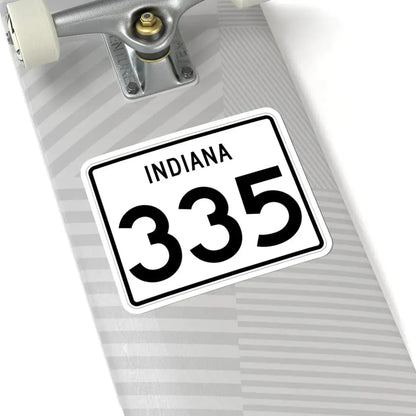 Indiana 335 (Indiana) (Road Sign) STICKER Vinyl Kiss-Cut Decal - The Sticker Space
