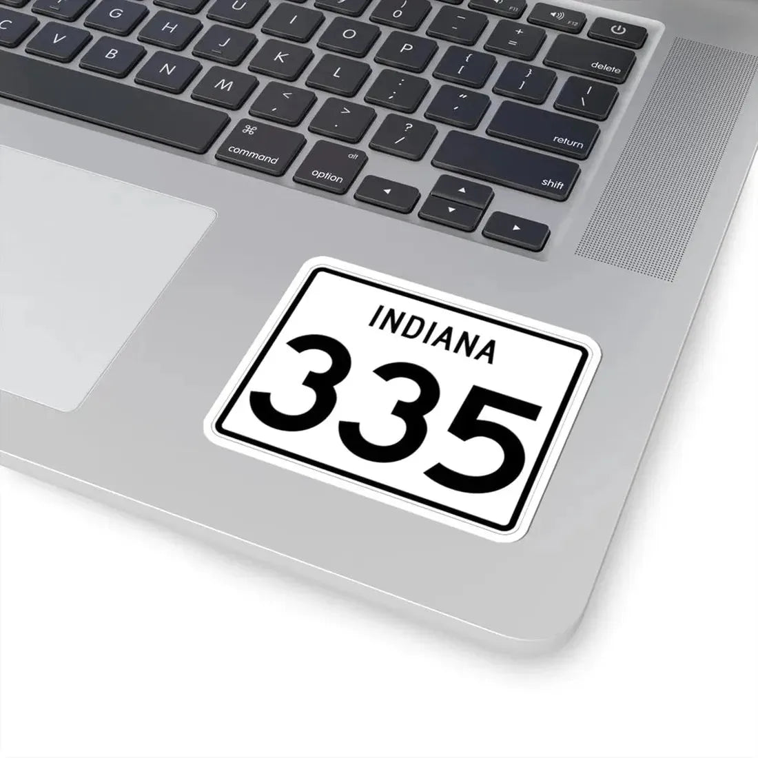 Indiana 335 (Indiana) (Road Sign) STICKER Vinyl Kiss-Cut Decal - The Sticker Space