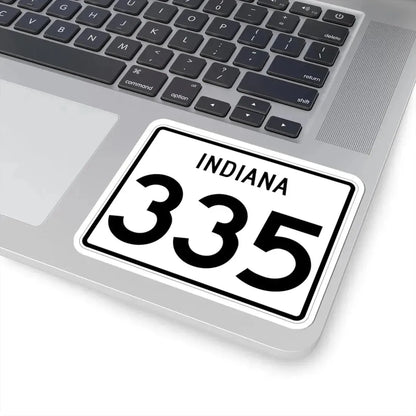 Indiana 335 (Indiana) (Road Sign) STICKER Vinyl Kiss-Cut Decal - The Sticker Space