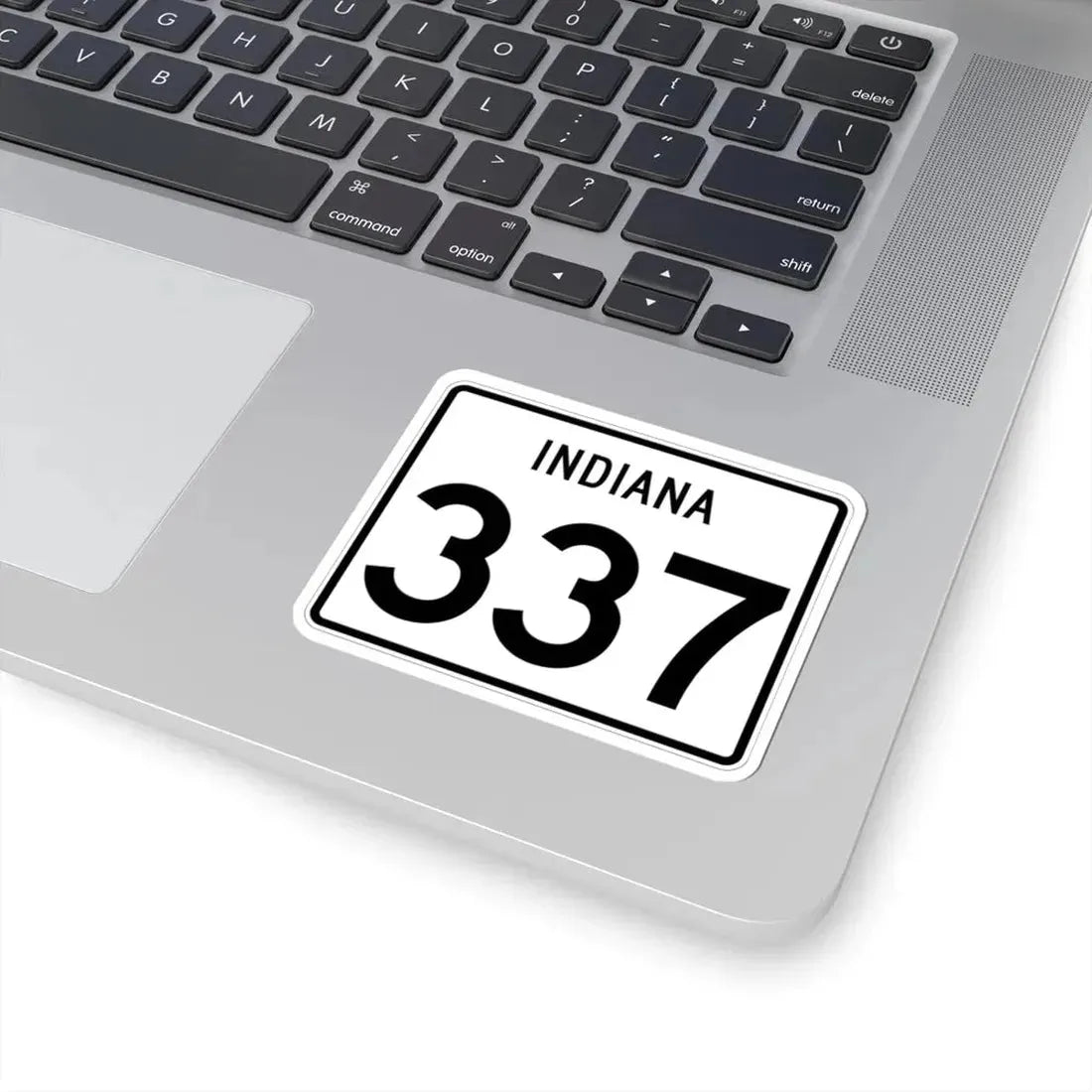 Indiana 337 (Indiana) (Road Sign) STICKER Vinyl Kiss-Cut Decal - The Sticker Space