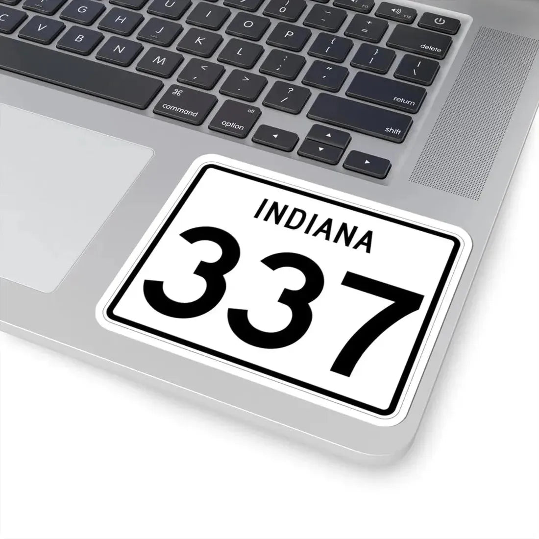 Indiana 337 (Indiana) (Road Sign) STICKER Vinyl Kiss-Cut Decal - The Sticker Space